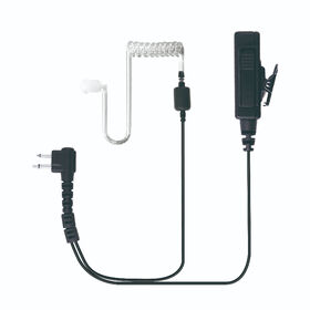 Audio Tube Earphones with 15mW Rated Speaker Power and Electret Microphone Type