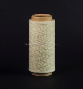 Blended Cotton Polyester 5s-10s Regenerated Open-End Yarn Knitting Gloves (Natural White Bleach White) Eco-Friendly Recycled