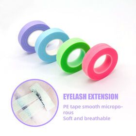 Pink sensitive skin eye lashes tape pe foam blue tape eyelashes eyelid tape for lash extensions