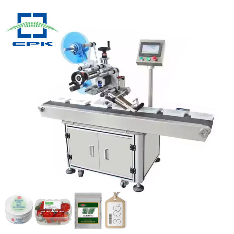 Full Automatic Adhesive Sticker Flat Surface Label Applicator Labeling Machine