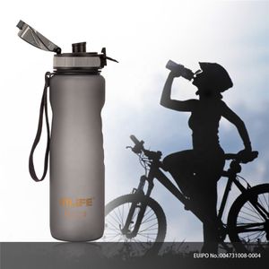 1000ml fitness water bottle gym with logo outdoor sports and fitness products sports gym fitness bodybuilding water bottle