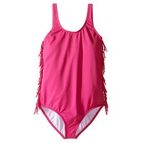 OEM Cute Girl's swimwear, Scoop neckline,Solid color, LRX factory price