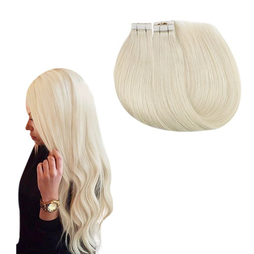 Xuchang Dawn Crafts Co., Ltd. Factory Custom High Quality Women Fashion Color Long Straight Tape-in Synthetic Hair Extensions
