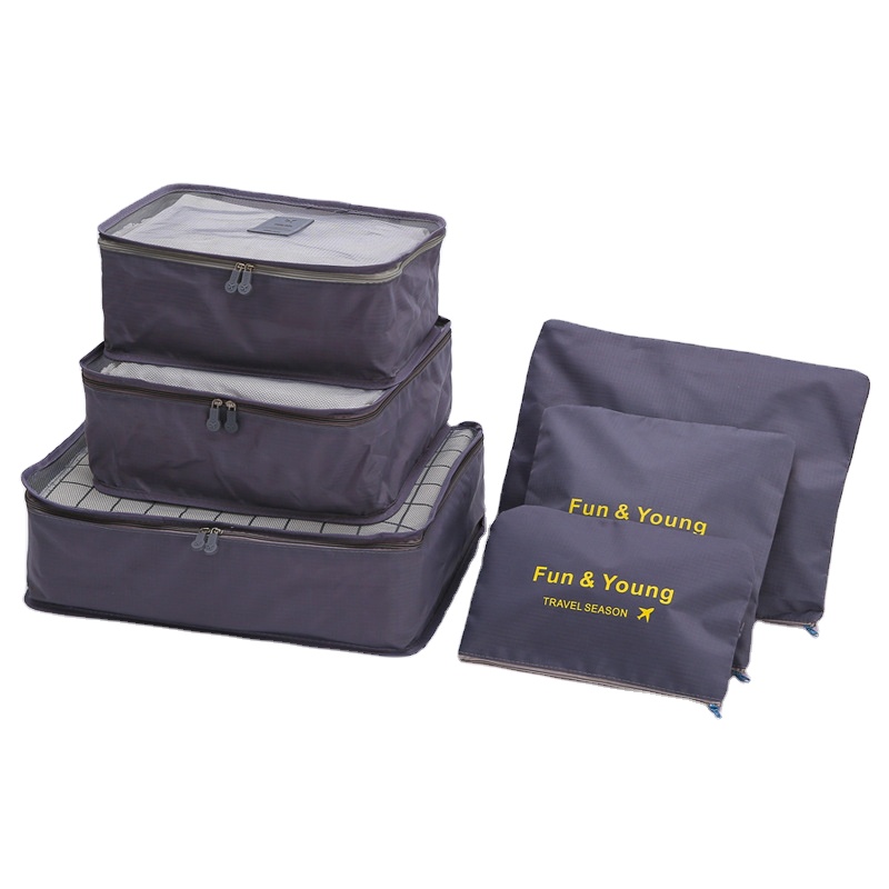 Yiwu Partner Elephant Technology Co., Ltd. Stock Product Waterproof Polyetser/Nylon Compression Luggage Organizersl Personal Packing Cubes Wholesale Travel Bag Organizer