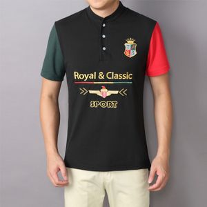 High Quality 220 Gsm cotton Custom men's sublimated polo T Shirt navy Blue Cozy Tees loose Fit Polo T-shirt
