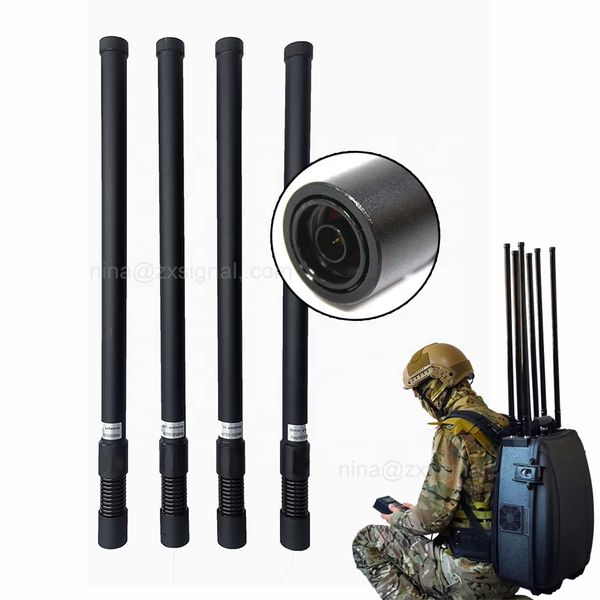 wireless audio bloqueador de portable uav rf omni network gsm cell phone 400/500/600/700/900M/1.2G drone jammer antenna