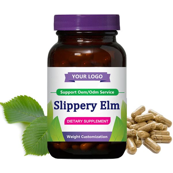 Top Supplier Bulk Natural Herbal Powder Supplement Slippery Elm Bark And Chlorophyll Extract Wetness Vegeterian Capsule Pills