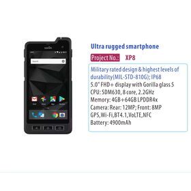 Qualcomm SDM662/SDM460 Octa Core 4G Rugged Smartphone, IoT devices OeM