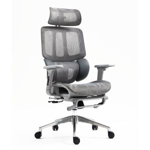 Adjustable 3D Headrest Mesh Computer Chair High Back Home Office Chairs with Footrest for Home Office