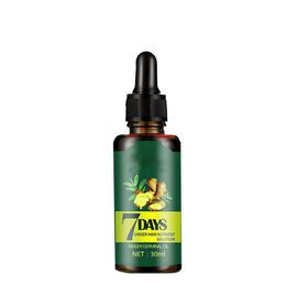 100% Organic 30ml Ginger Oil 7 Days Hair Growth Essential Oil For Hair Loss Treatment Regrowth Serum