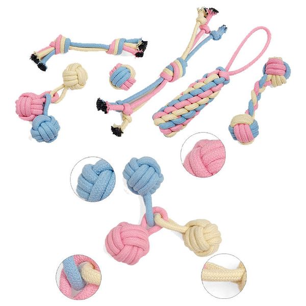 2024 Hot Sale Interactive Dog Toys Puppy Pet Rope Toys Small Medium Dogs Custom dog toys cotton rope