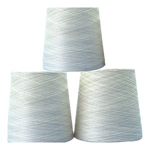 Premium quality 100 percent  full cotton yarn in white colour with combed can be used for knitting and weaving from India 001