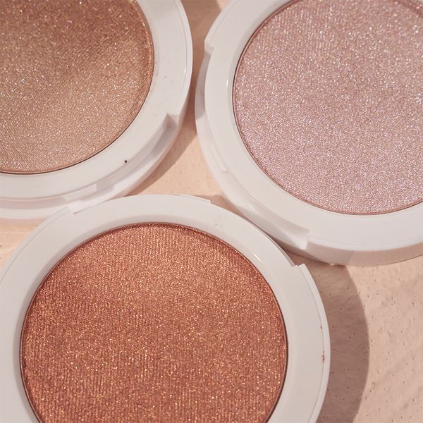 maquillaje Free Logo Printing  5 Colors highlighters Face Pressed Glow Powder vegan highlighter makeup palette