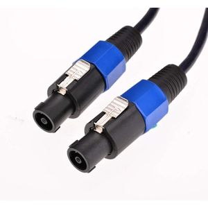 Male Speakon to Speakon Cables Professional 2x2.5mm Audio Cord DJ Speaker Cable Wire with Twist Lock - 2 Conductors