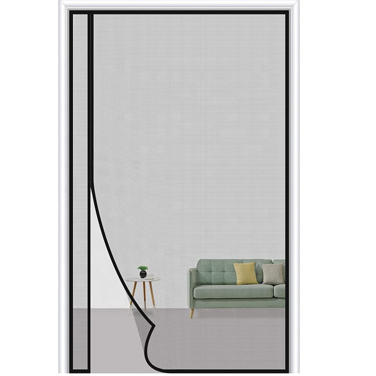 Magnetic Window Mosquito Screen Fiberglass Net Soft Door Curtain Mosquito Mesh For Door Polyester Net With Magnets