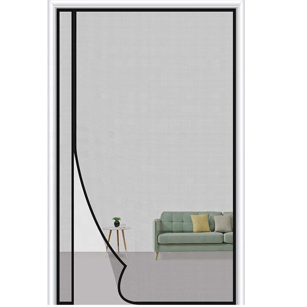 Magnetic Window Mosquito Screen Fiberglass Net Soft Door Curtain Mosquito Mesh For Door Polyester Net With Magnets