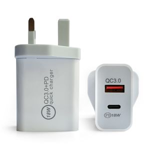 Factory gan charger mini usb wall charger dual port pd charge fast charging