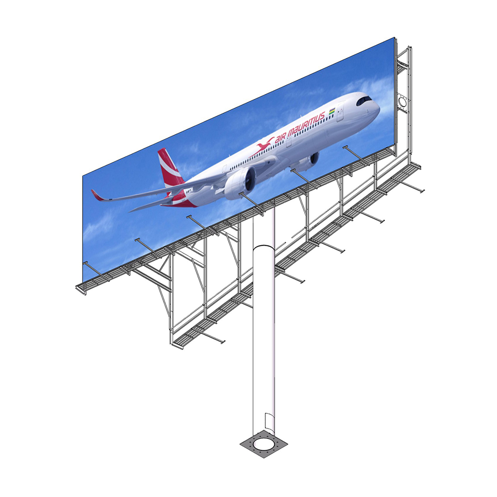 Guangzhou Yeroo Steel Structure Co., Ltd. YEROO Double Sided Flex Banner Unipolar Billboard Steel Structure