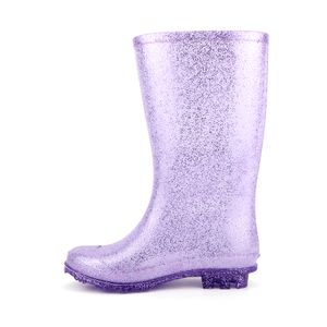 Glitter Waterproof Toddler Rain Boots Comfortable Shiny Kids Rain Boots for Boys and Girls