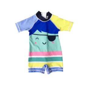 OEM Children's rashguards, with contrast zipper,cartoon print, LRX factory price