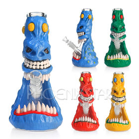 HF GLASS PRODUCTS CO.,LIMITED Phoenix factory Original New Design 10" 3D Hand Painting Glass bong Hookah Smoking Water Pipes glow in the dark high quality