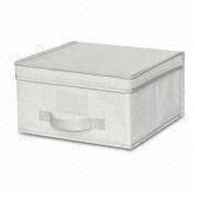 Storage Box, Made of PU Coated Polyester Fabric, Available in Size of 30 x 30 x 16cm