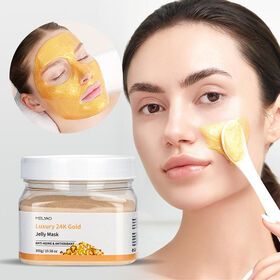 Soft Film Powder Hydro Jelly Mask Powder Anti-aging Brighten Peel Facial Mask 24K Gold Hyaluronic Acid Moisturizer Mask Powder