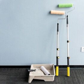 unique item Common Twist Lock Aluminum Telescopic Pole Stainless Steel Extension Pole For Cleaning Paint Roller Bulb Changer