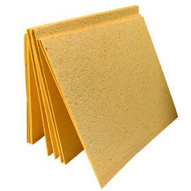 300x300x2mm High Temperature Resistant Cleaning Compressed Wood Pulp Cotton Soldering Iron Tip Cleaning Sponge