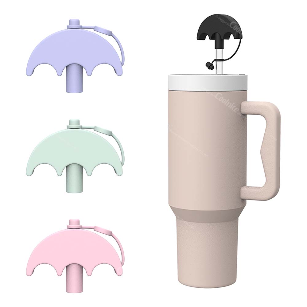 Coolnice Household Products Co., Ltd. Special Design Product 2024 Silicone Material Straw Cap Stopper for Reusable Straws Tip Lids for Anti Wrinkle Effect