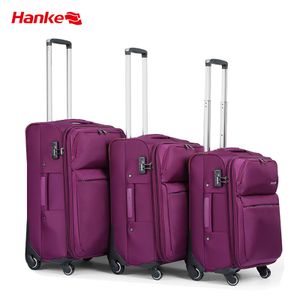 Hanke Lightweight Carry On Travel Suitcase Durable Spinner Wheels Rolling Laptop Trolley Luggage Bag
