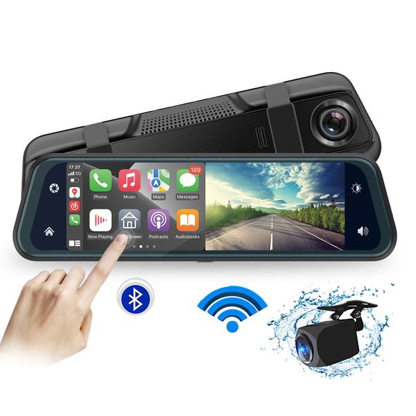 Gofuture F66 9.66'' IPS Touch Screen  Front 2K AHD1080P Carplay Andriod Auto Navigation BT Call WiFi AHD Mirror Camera