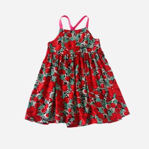 New Style Spring OEM Wholesale Hot Selling Comfortable Breathable Summer Cotton Long Dresses for Young Girls Of 3-11 Years Old