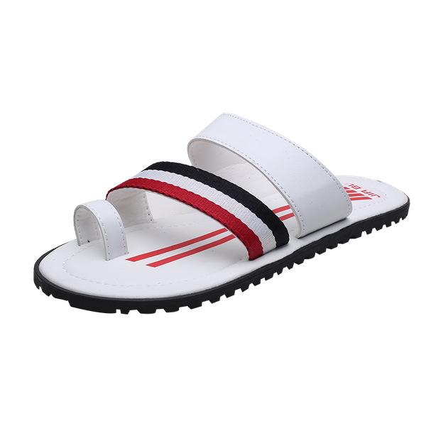 Factory Wholesale Fashion Comfortable Beach PU  Leather Men Flip Flops Sandals Slippers For Summer