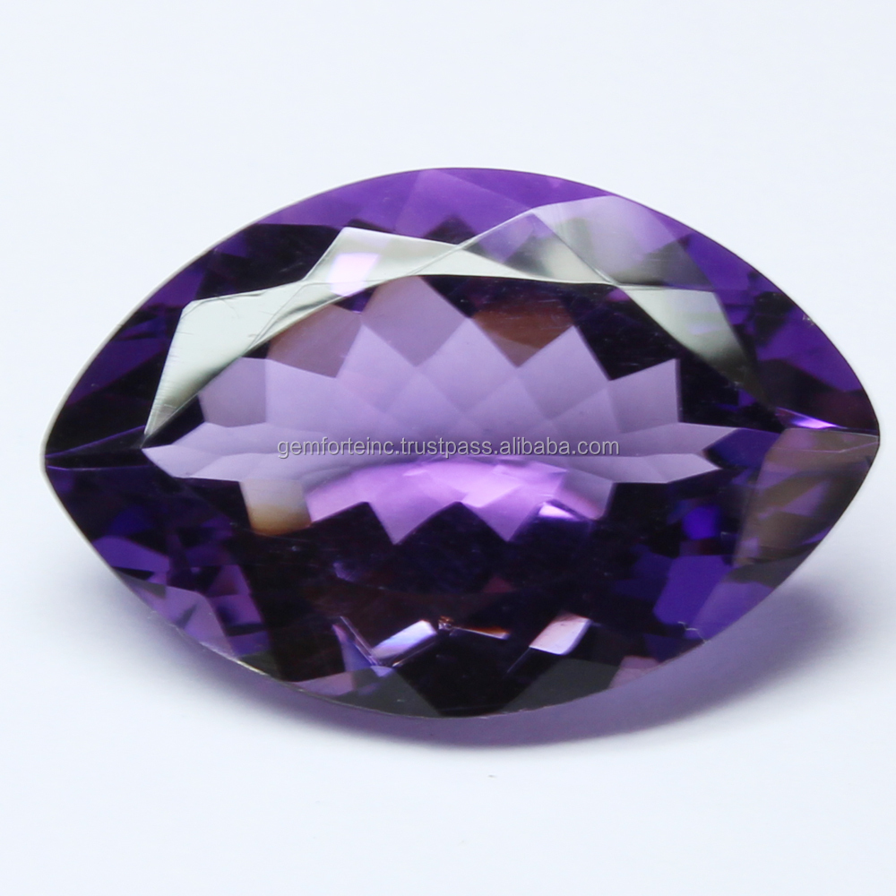 Purple Amethyst Marquise Shape Faceted Cut Loose Gemstone Amethyst February Birthstone High Quality Amethyst Loose Gemstone