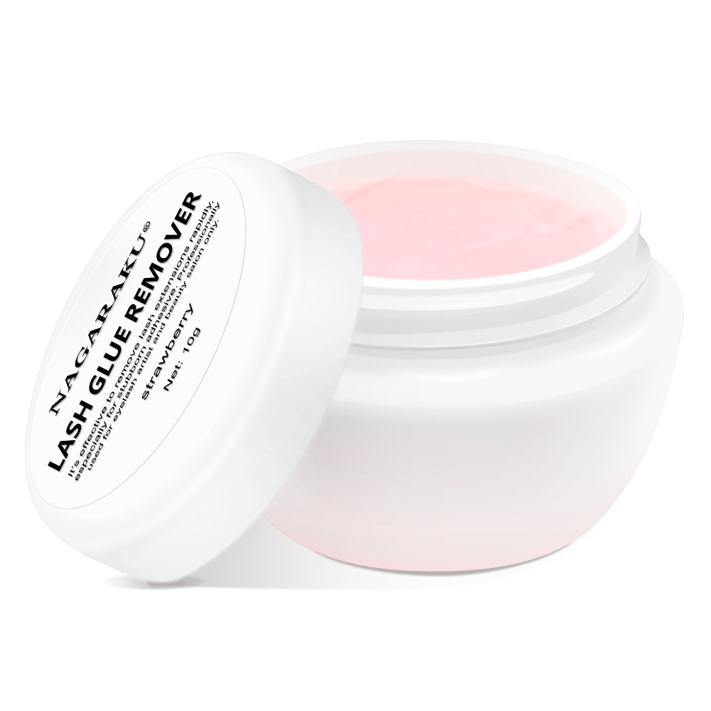NAGARAKU 5/10g strawberry glue remover Non-irritating 20s cream clean adhesive quickly mild gentle odorless lash cleanser