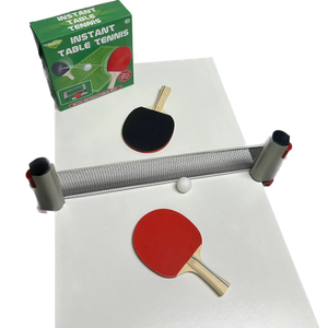 Instant Table Tennis Racket Set Indoor And Outdoor Games Mini Table Tennis Set With Retractable Net And PingPong Toys For Kids