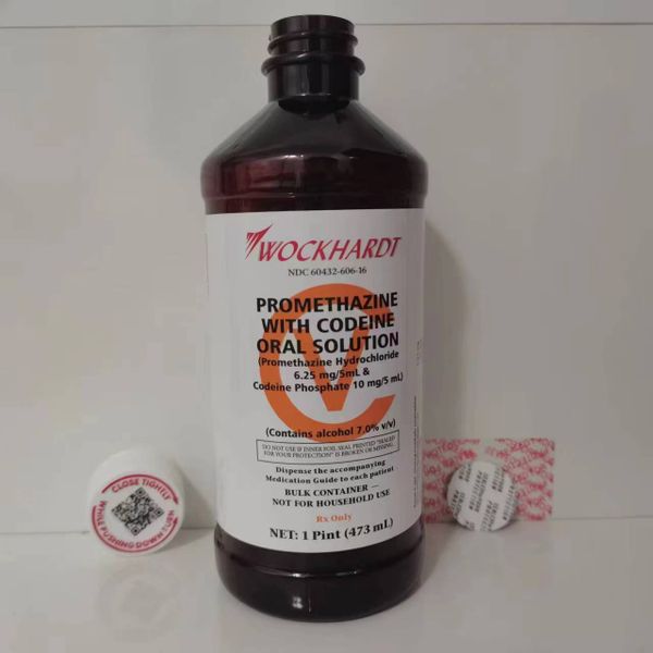 16oz empty cough syrup PET Bottle Pharmaceutical Packaging wockhardt bottle with wockhardt labels & sealed for your protection