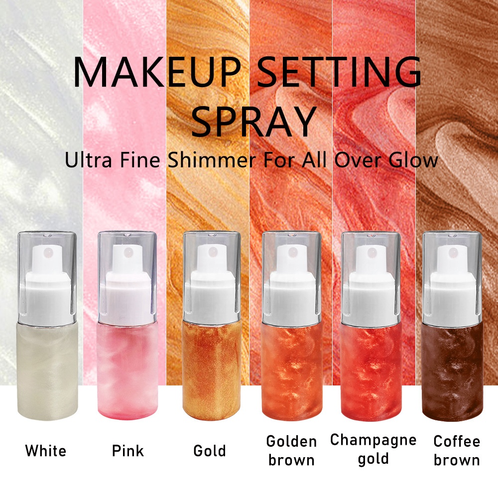 Guangdong Sanrui Cosmetics Group Co., Ltd. Multi Color Skin-Friendly Long Lasting Waterproof Body Makeup Glitter Shimmer Setting Spray