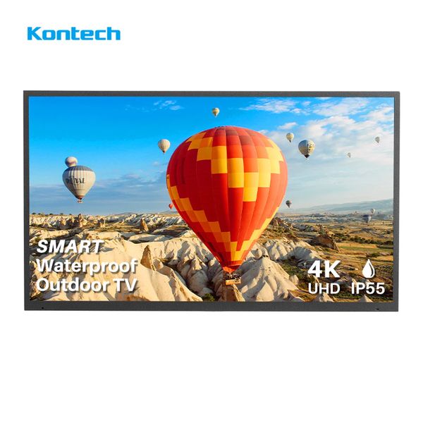 OEM ODM 43" Outdoor TV, Waterproof 4K Ultra HD HDR Smart TV with Bluetooth WiFi Function for Partial Sunshine Areas