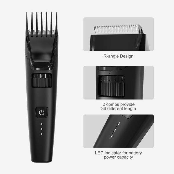 Top Rated Beard Trimmers Professional Hair Cut Machine Electric Hair Clipper and Trimmer Ipx 7 Free Spare Parts Usb ABS for Men