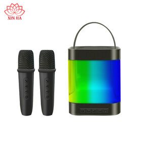 Wireless Karaoke Speaker Small Stereo Bluetooth Speaker With Double Wireless Microphones