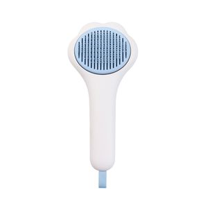 One Key Self Cleaning Pet Grooming Brush Dog Cat Hair Remover Cat's Paw Shape Pet Massager Comb