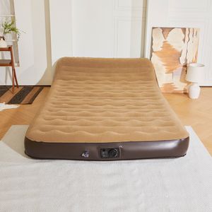 PVC flocking Travel Portable Air Bed Comfortable Air Mattress With built in pump