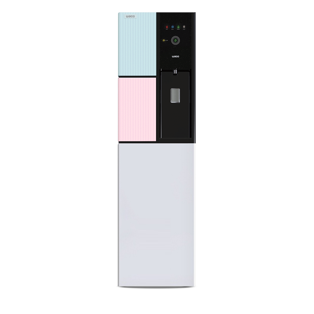 Home and Office Water Dispenser with High Quality water filter for Hot and Cold water purifier, color options Green-Pink-White