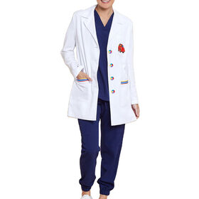 Hospital Doctor Lab Coat Work Clothes Long Sleeve Medical Laboratory Ladies White Coat