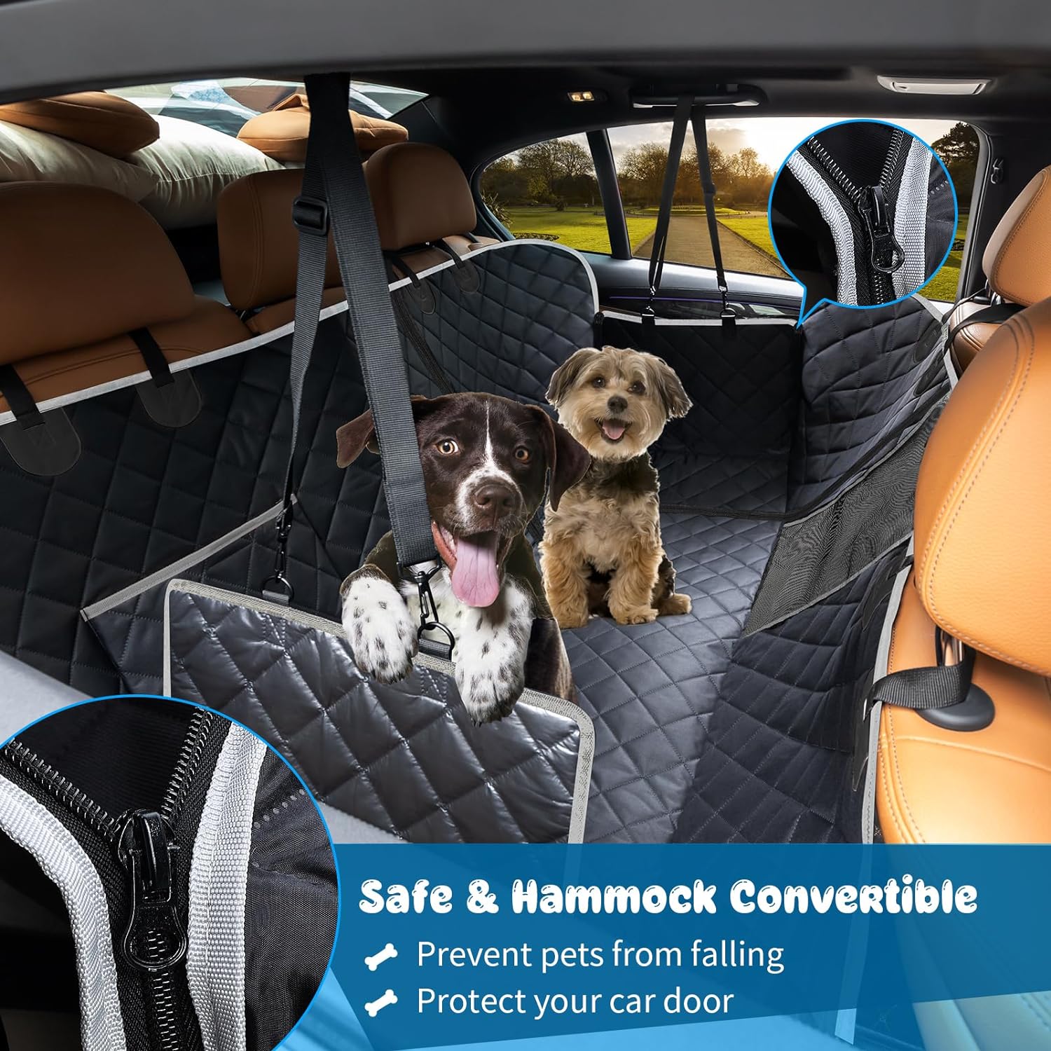 Dalian Yulin International Trade Co., Ltd. Stock Oxford Anti Fouling Waterproof Dog Car Back Seat Cover Nonslip Hard Bottom Entire Car Pet Seat