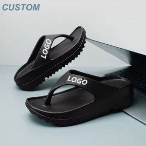 Custom Flip Flops Thick Platform Casual Flip Flops Sandals For Women Wedge Slipper Flip Flop Ladies Sandals And Slippers