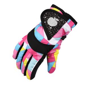 3-7 year old waterproof warmty baby skiing gloves