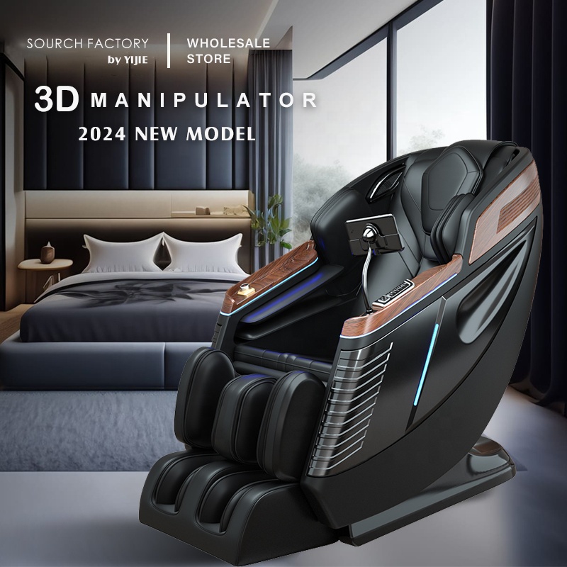 3D Zero Gravity Electric Sl Track Salon Massage Chair Bed Full Body 2024